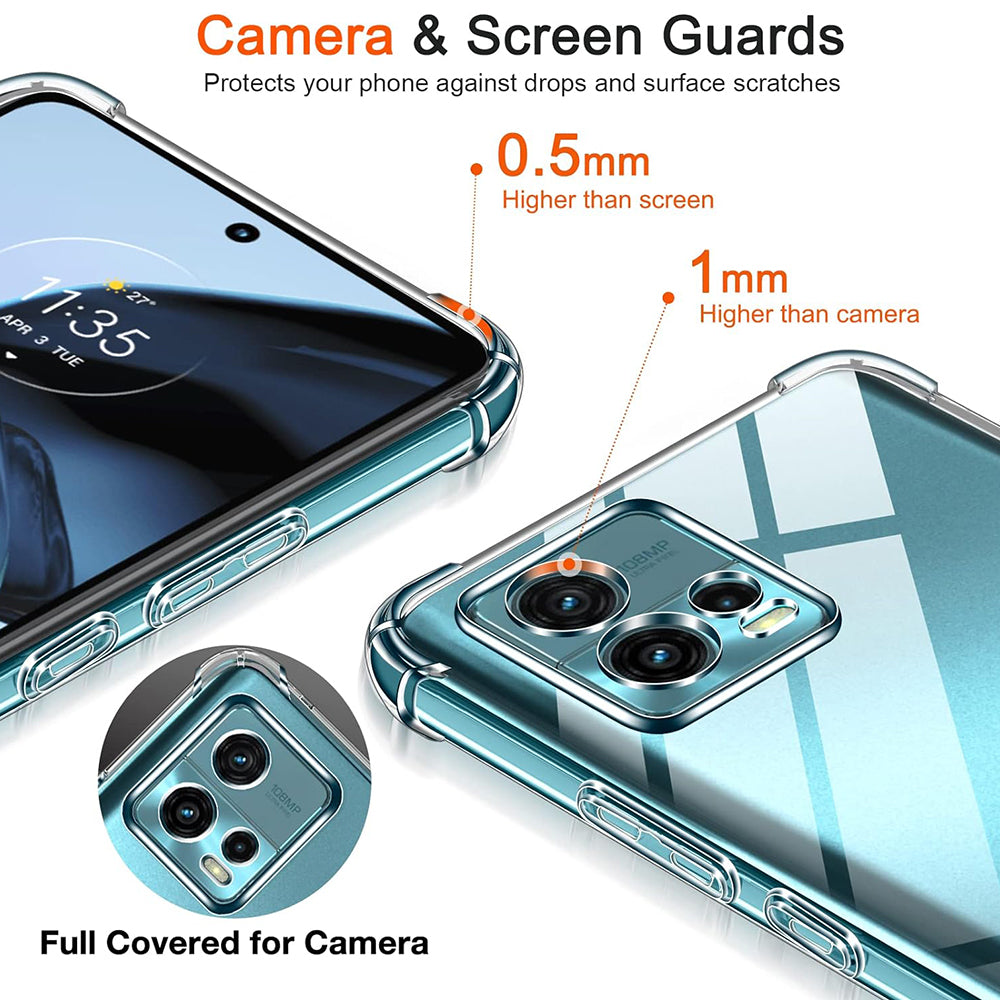 Husa pentru Motorola Moto G72, Techsuit, Shockproof Clear, Transparenta