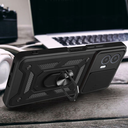 Husa pentru Motorola Moto G73, Techsuit, CamShield, Neagra