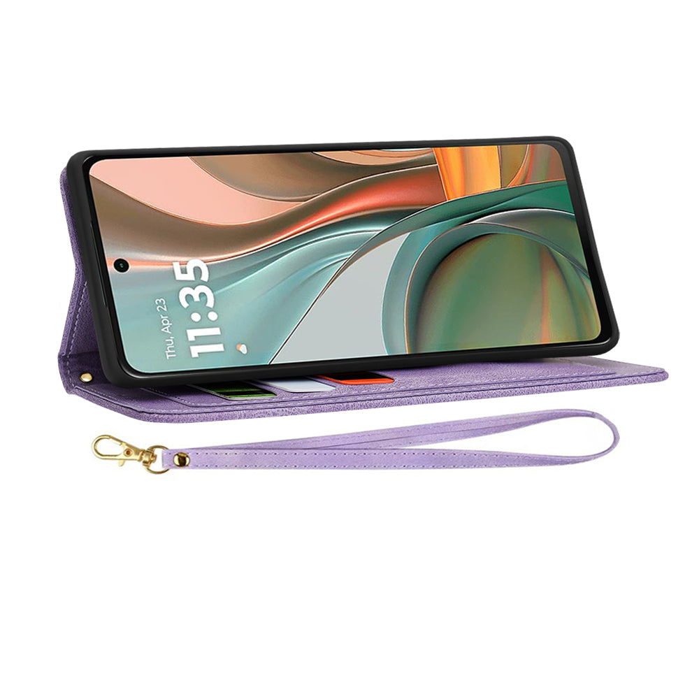 Husa pentru Motorola Moto G75, Techsuit, FlipCraft, Mov