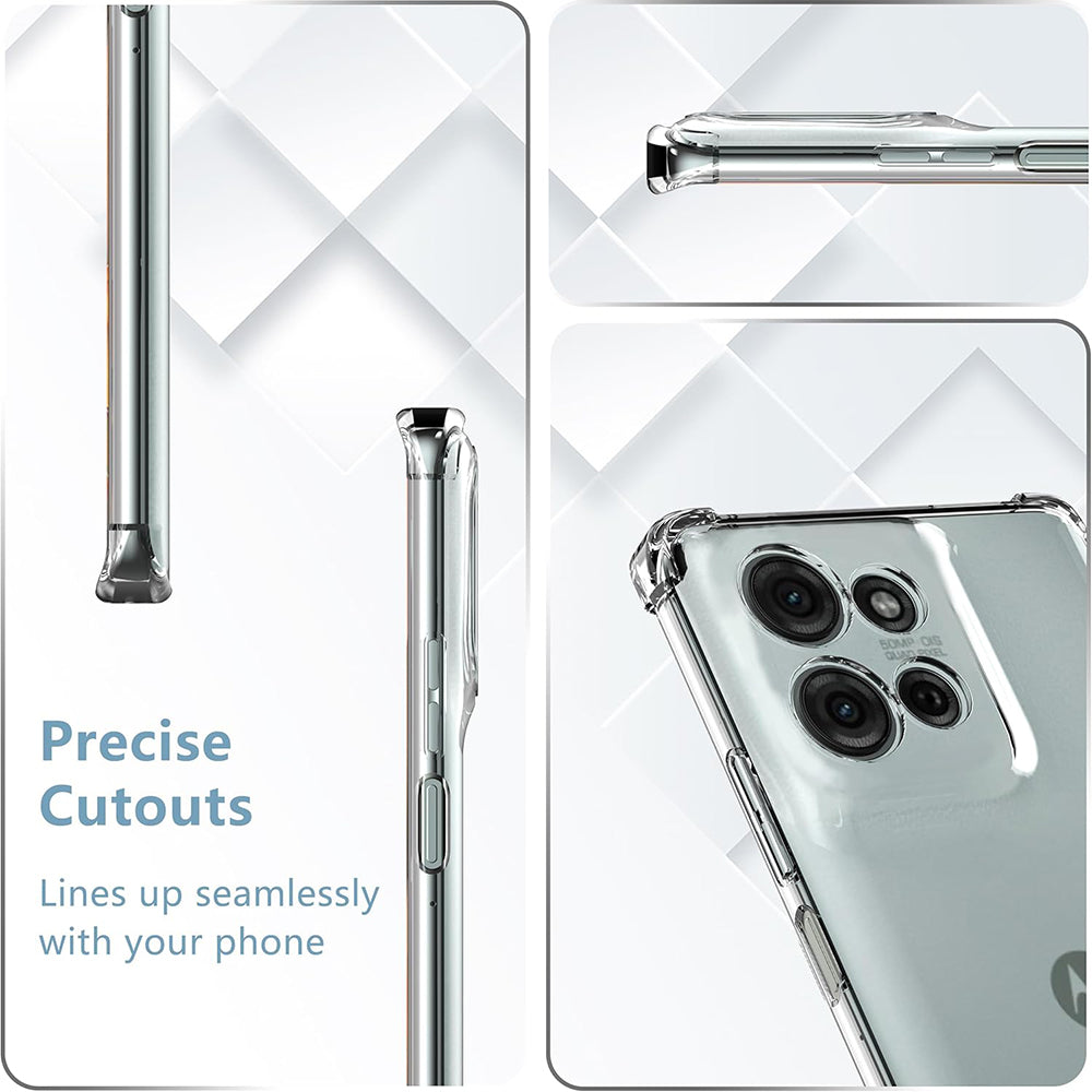 Husa pentru Motorola Moto G75, Techsuit, Shockproof Clear, Transparenta