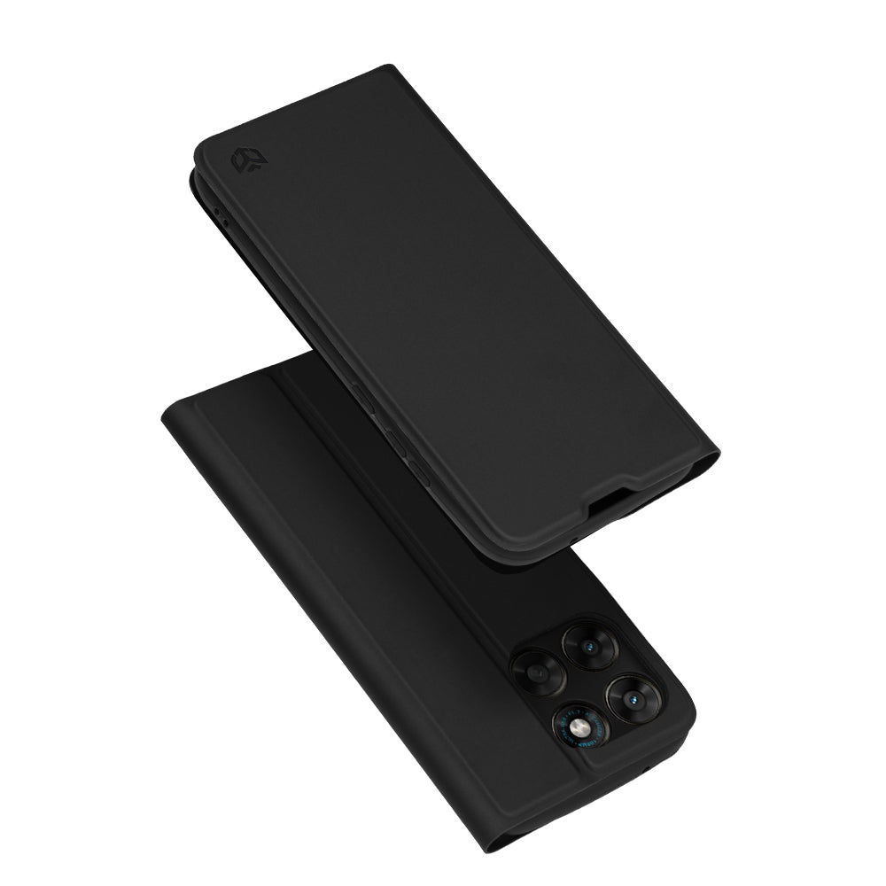Husa pentru Motorola Moto G77 / G67, Techsuit, Magskin Book, Neagra
