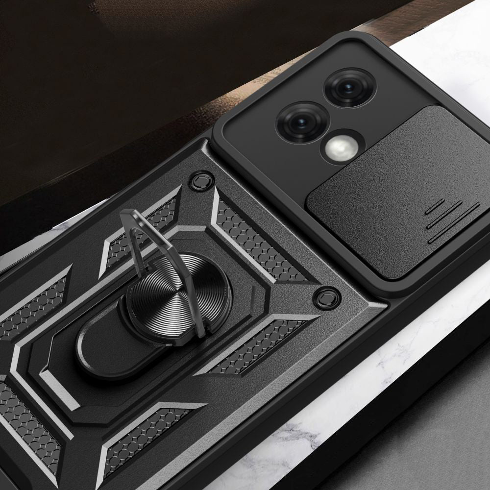 Husa pentru Motorola Moto G84, Techsuit, CamShield, Neagra