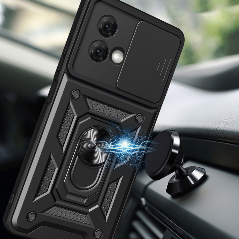 Husa pentru Motorola Moto G84, Techsuit, CamShield, Neagra