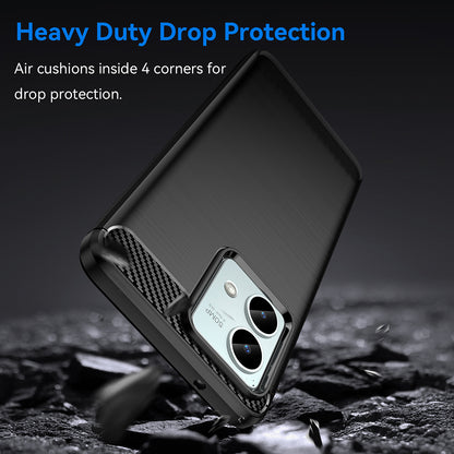 Husa pentru Motorola Moto G84, Techsuit, Carbon, Neagra