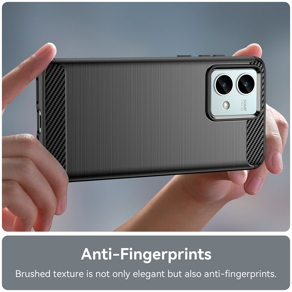 Husa pentru Motorola Moto G84, Techsuit, Carbon, Neagra