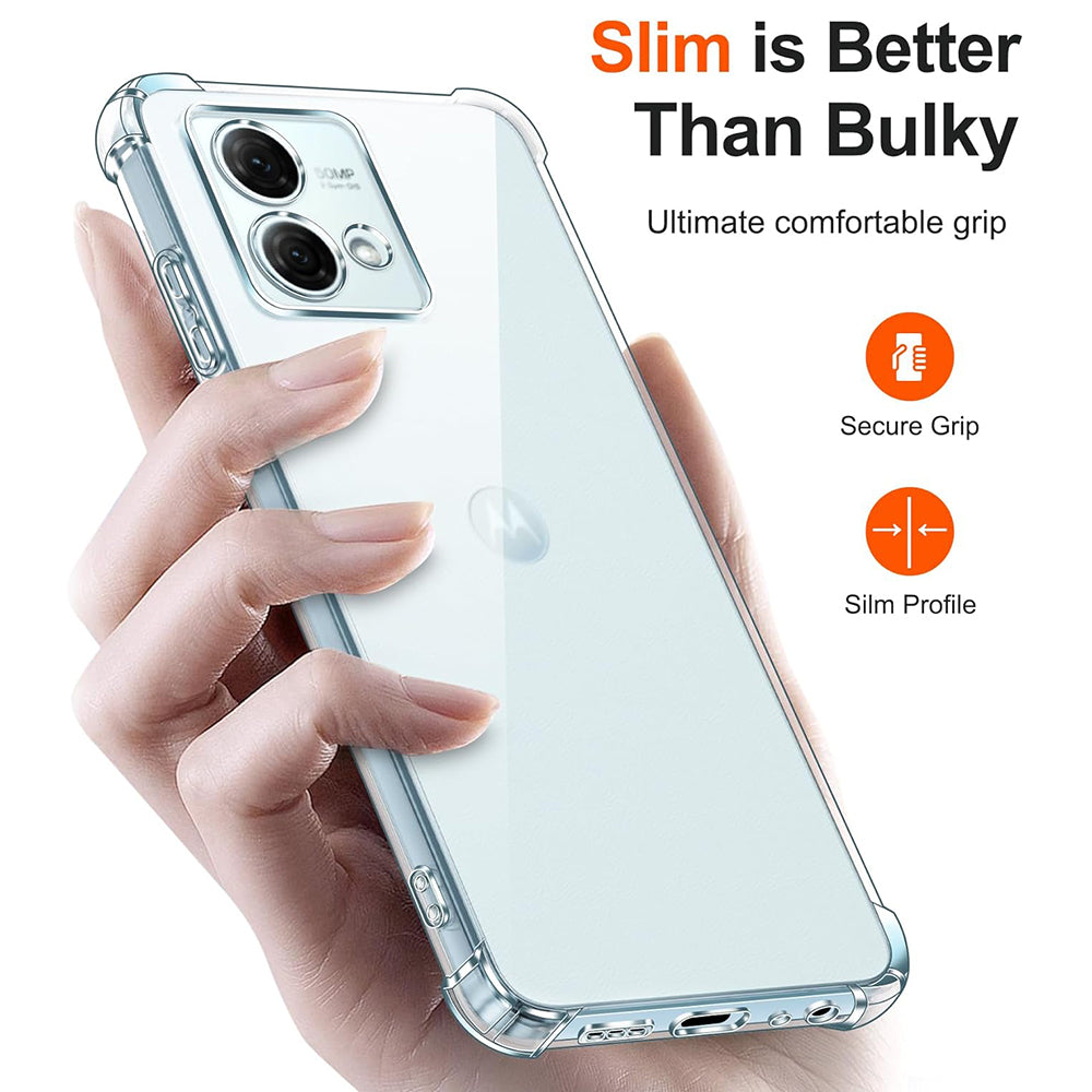 Husa pentru Motorola Moto G84, Techsuit, Shockproof Clear, Transparenta