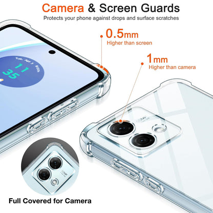 Husa pentru Motorola Moto G84, Techsuit, Shockproof Clear, Transparenta