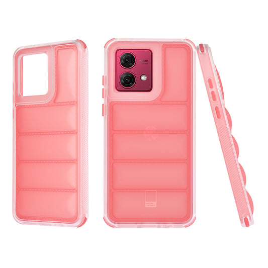 Husa pentru Motorola Moto G84, Techsuit, Wave Shield, Rosie