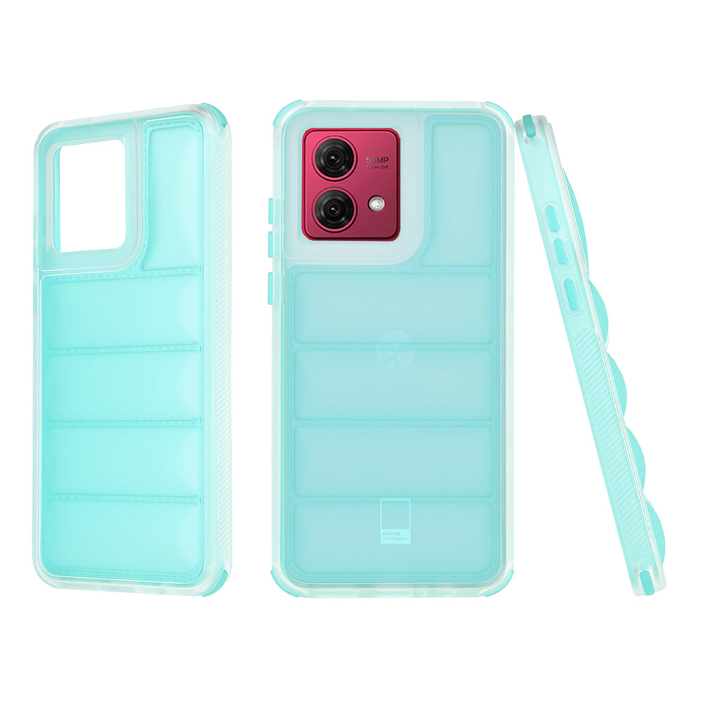 Husa pentru Motorola Moto G84, Techsuit, Wave Shield, Turcoaz