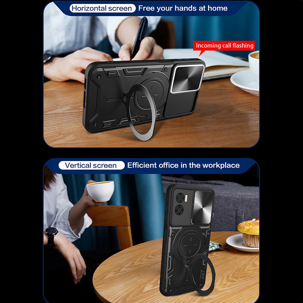 Husa pentru Motorola Moto G85, Techsuit, CamGuard Pro, Neagra