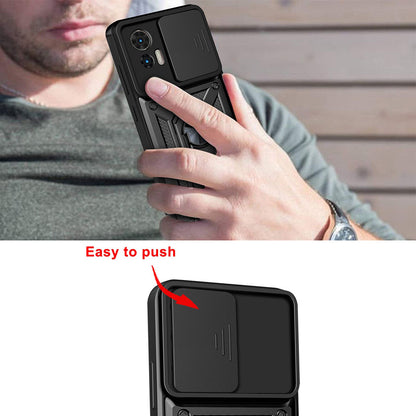 Husa pentru Motorola Moto G85, Techsuit, CamShield, Neagra