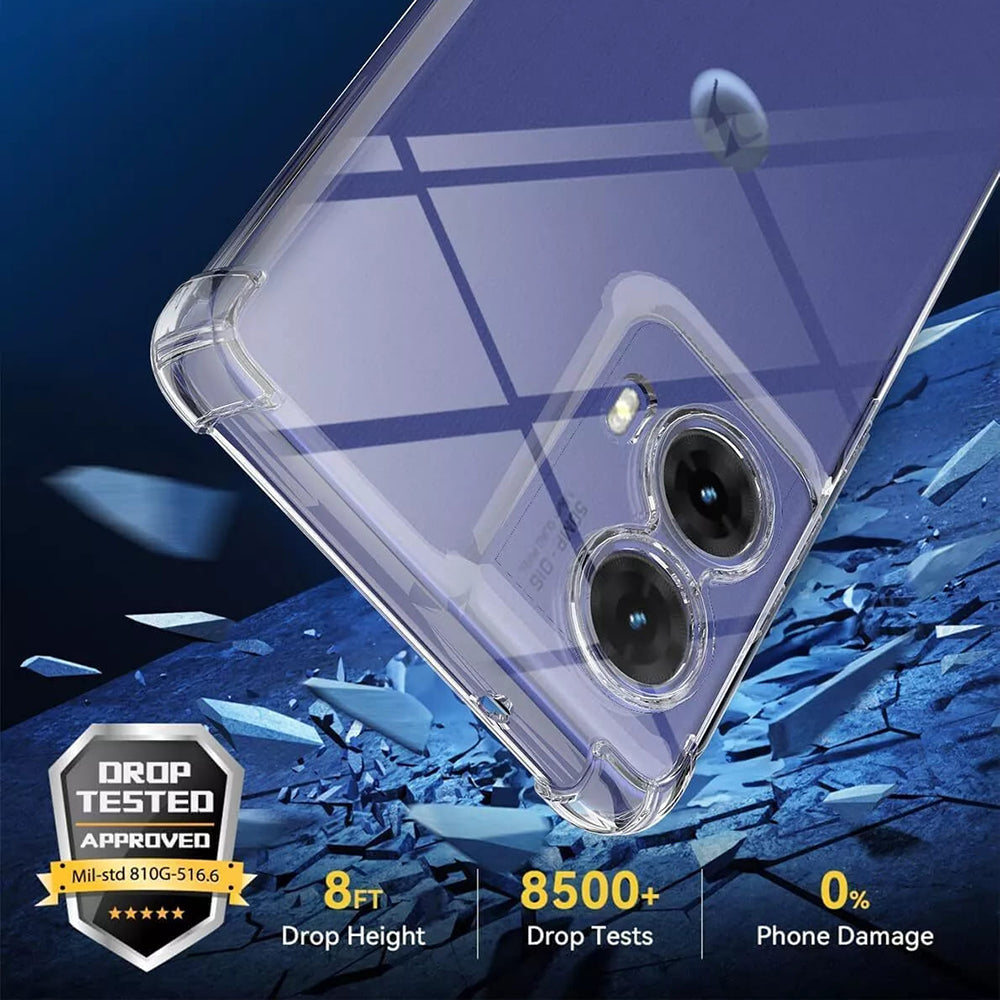 Husa pentru Motorola Moto G85, Techsuit, Shockproof Clear, Transparenta
