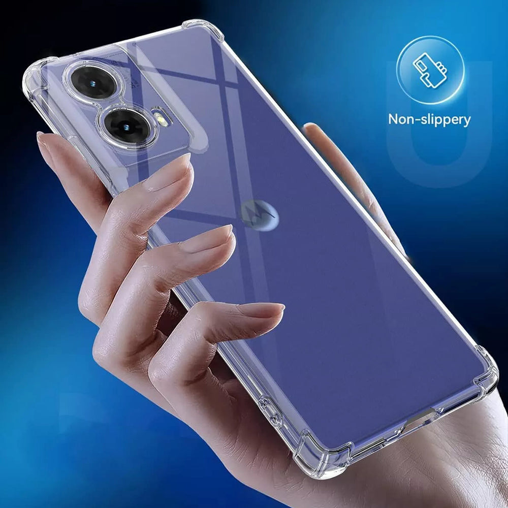 Husa pentru Motorola Moto G85, Techsuit, Shockproof Clear, Transparenta