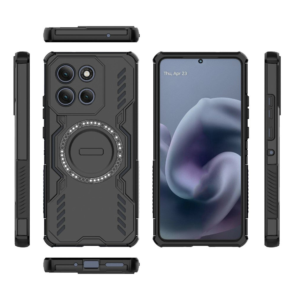 Husa MagSafe pentru Motorola Moto G86 Power, Techsuit, ArmorMag, Neagra