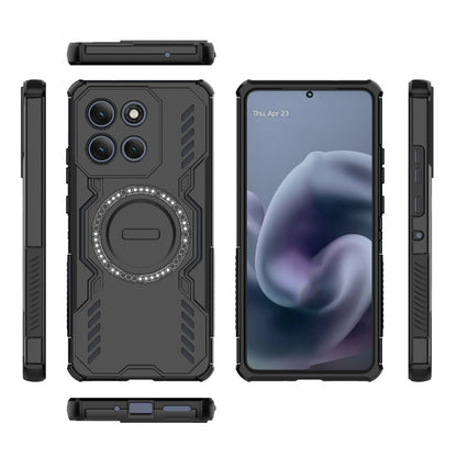 Husa MagSafe pentru Motorola Moto G86 Power, Techsuit, ArmorMag, Neagra