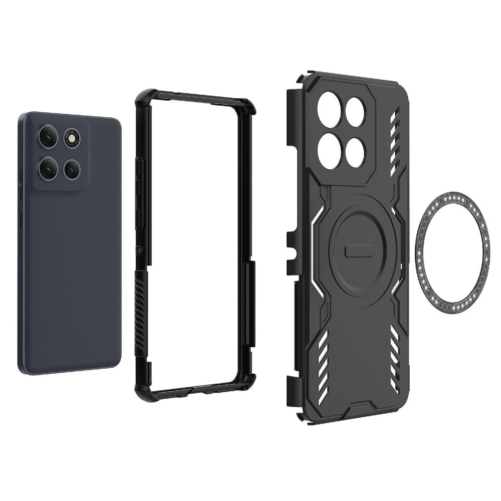 Husa MagSafe pentru Motorola Moto G86 Power, Techsuit, ArmorMag, Neagra