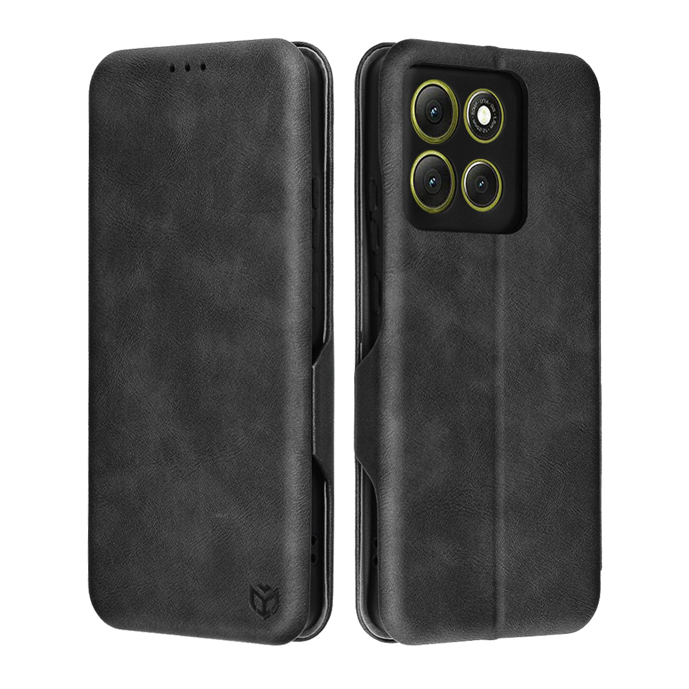 Husa pentru Motorola Moto G86, Techsuit, Safe Wallet Plus, Neagra