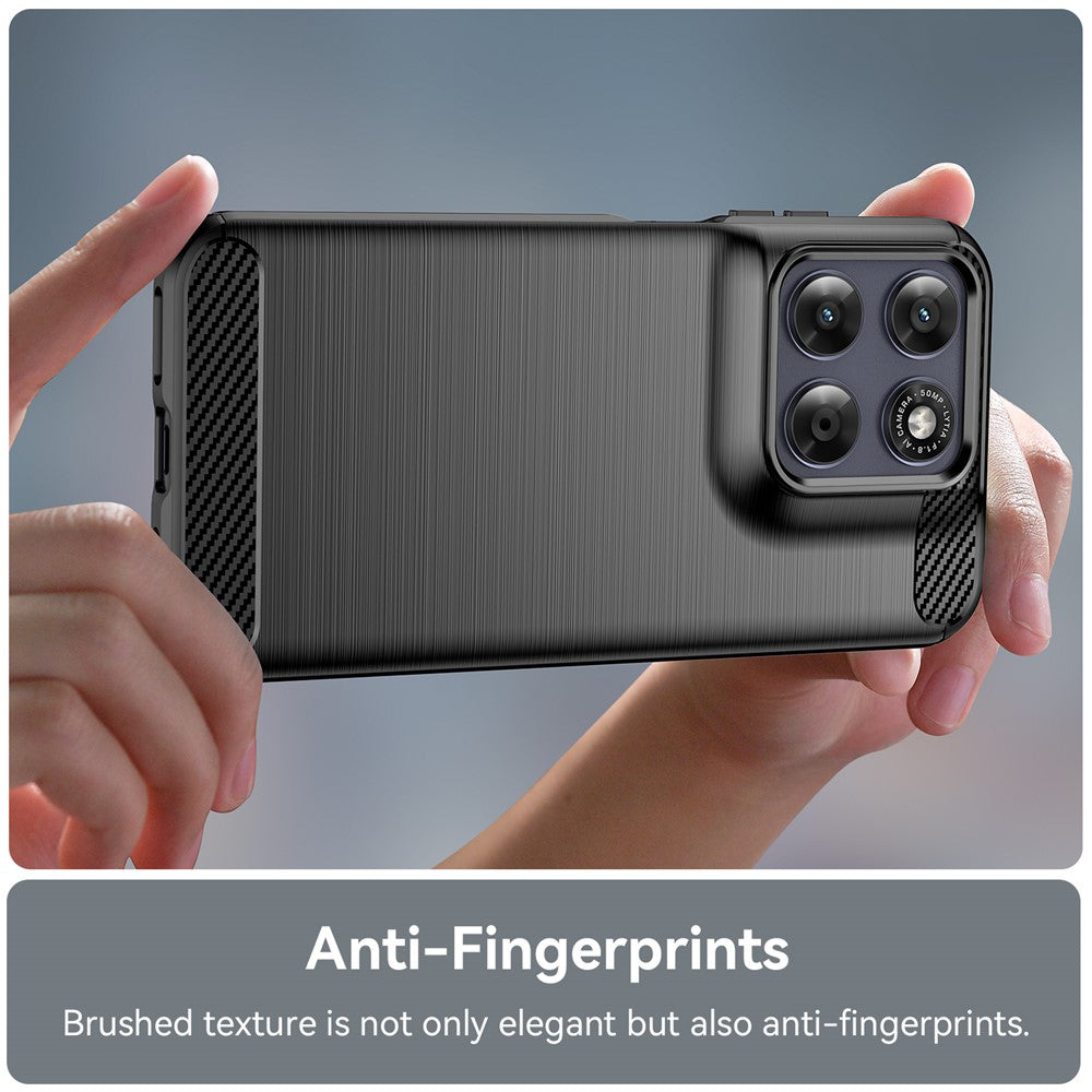 Husa pentru Motorola Moto G87, Techsuit, Carbon, Neagra