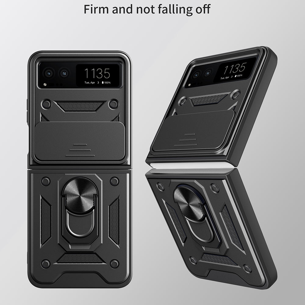 Husa pentru Motorola Razr 40, Techsuit, CamShield, Neagra