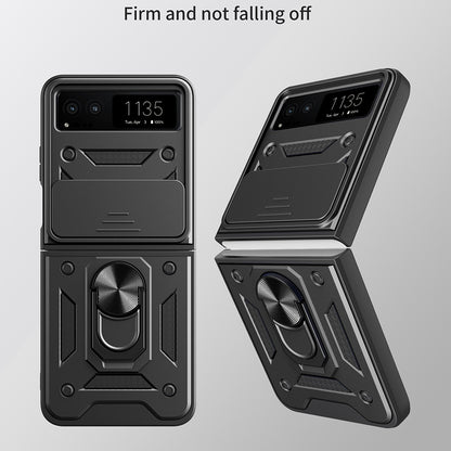 Husa pentru Motorola Razr 40, Techsuit, CamShield, Neagra