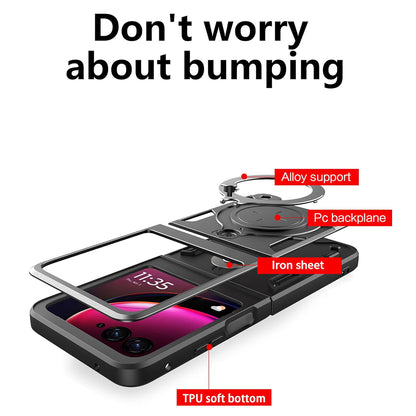 Husa pentru Motorola Razr 50 Ultra, Techsuit, CamGuard Pro, Neagra