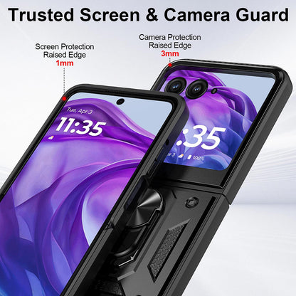 Husa pentru Motorola Razr 60 Ultra, Techsuit, CamShield, Neagra
