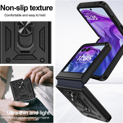 Husa pentru Motorola Razr 60 Ultra, Techsuit, CamShield, Neagra