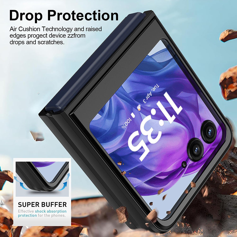 Husa pentru Motorola Razr 60 Ultra, Techsuit, CamShield, Neagra