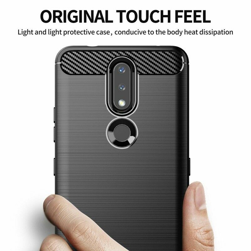 Husa pentru Nokia 2.4, Techsuit, Carbon, Neagra