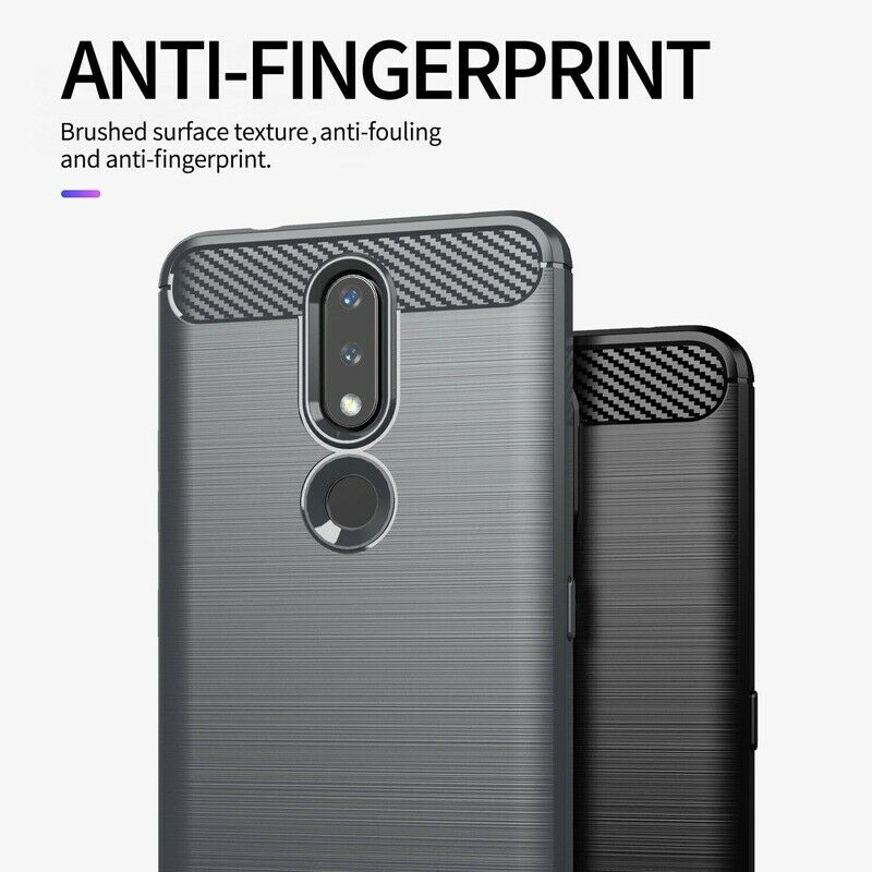 Husa pentru Nokia 2.4, Techsuit, Carbon, Neagra