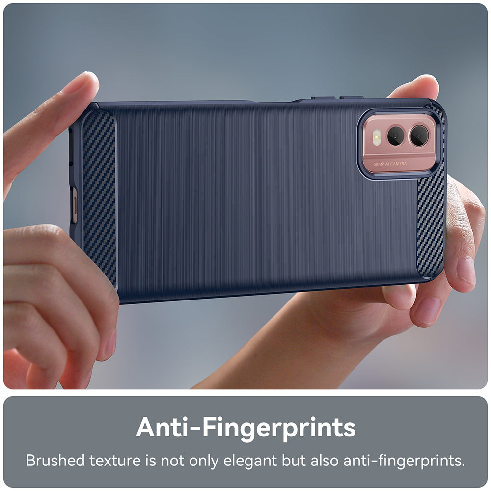 Husa pentru Nokia C32, Techsuit, Carbon, Albastra