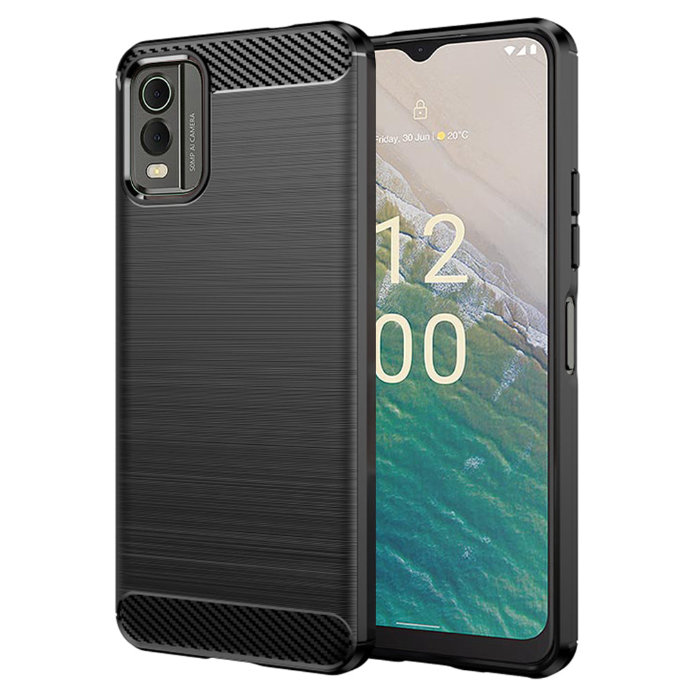 Husa pentru Nokia C32, Techsuit, Carbon, Neagra