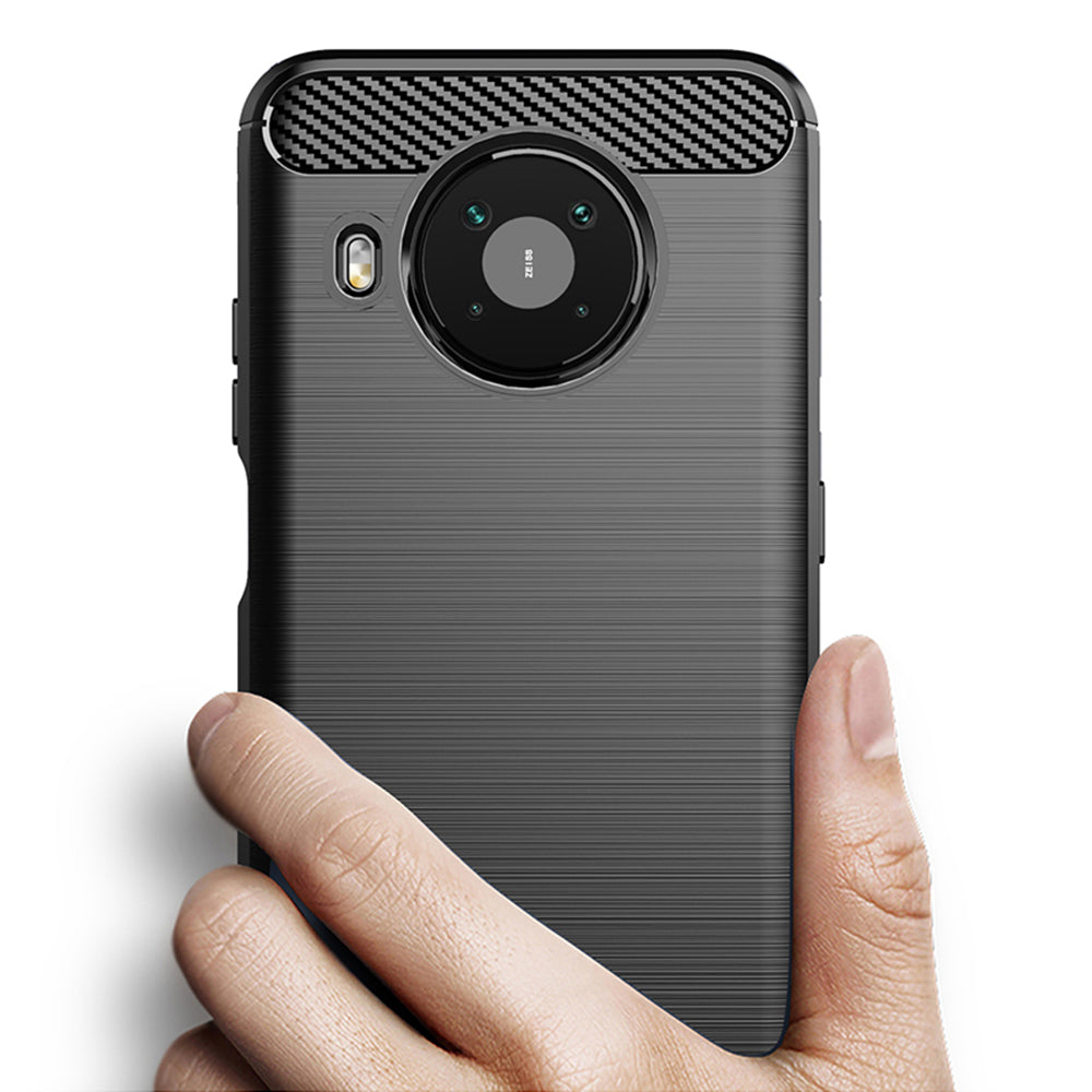Husa pentru Nokia X10 / X20, Techsuit, Carbon, Neagra