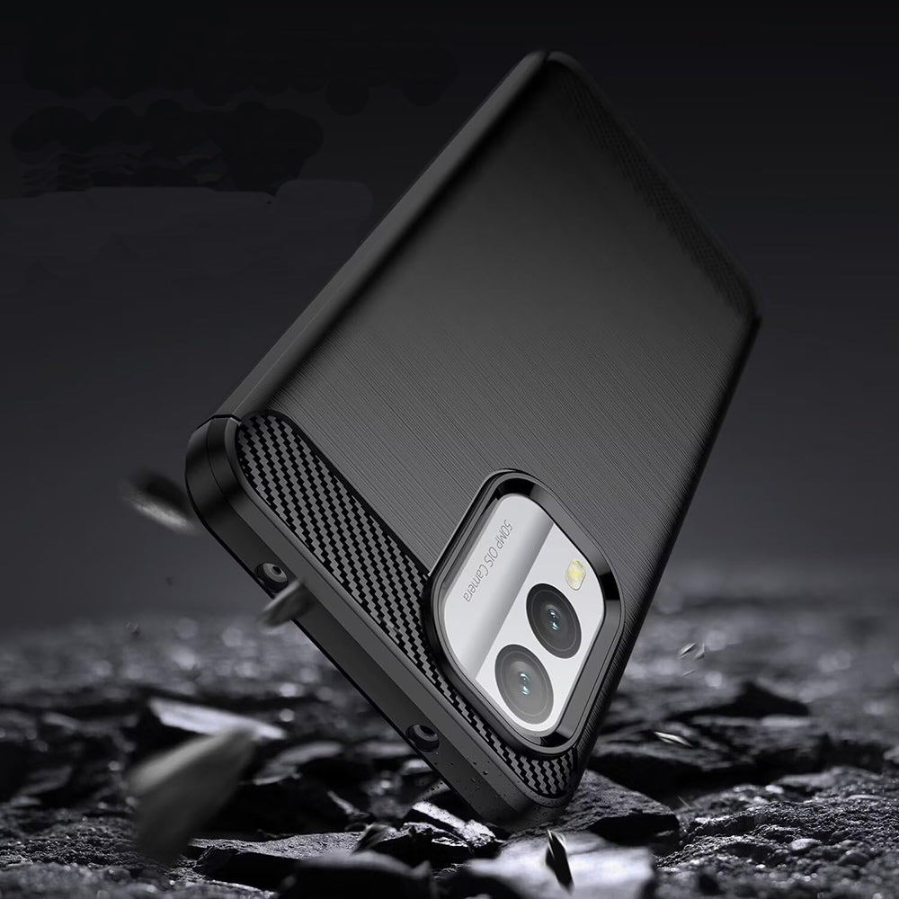 Husa pentru Nokia X30, Techsuit, Carbon, Neagra