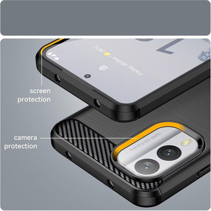 Husa pentru Nokia X30, Techsuit, Carbon, Neagra