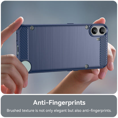 Husa pentru Nothing CMF Phone 1, Techsuit, Carbon, Albastra