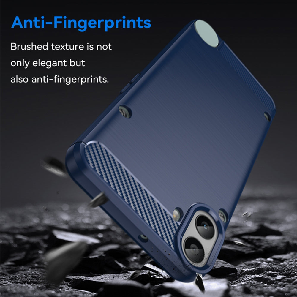 Husa pentru Nothing CMF Phone 1, Techsuit, Carbon, Albastra