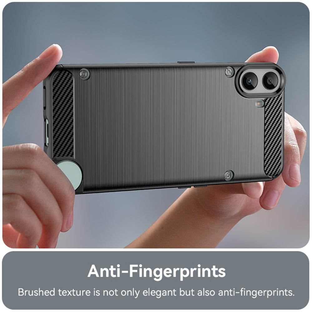 Husa pentru Nothing CMF Phone 1, Techsuit, Carbon, Neagra