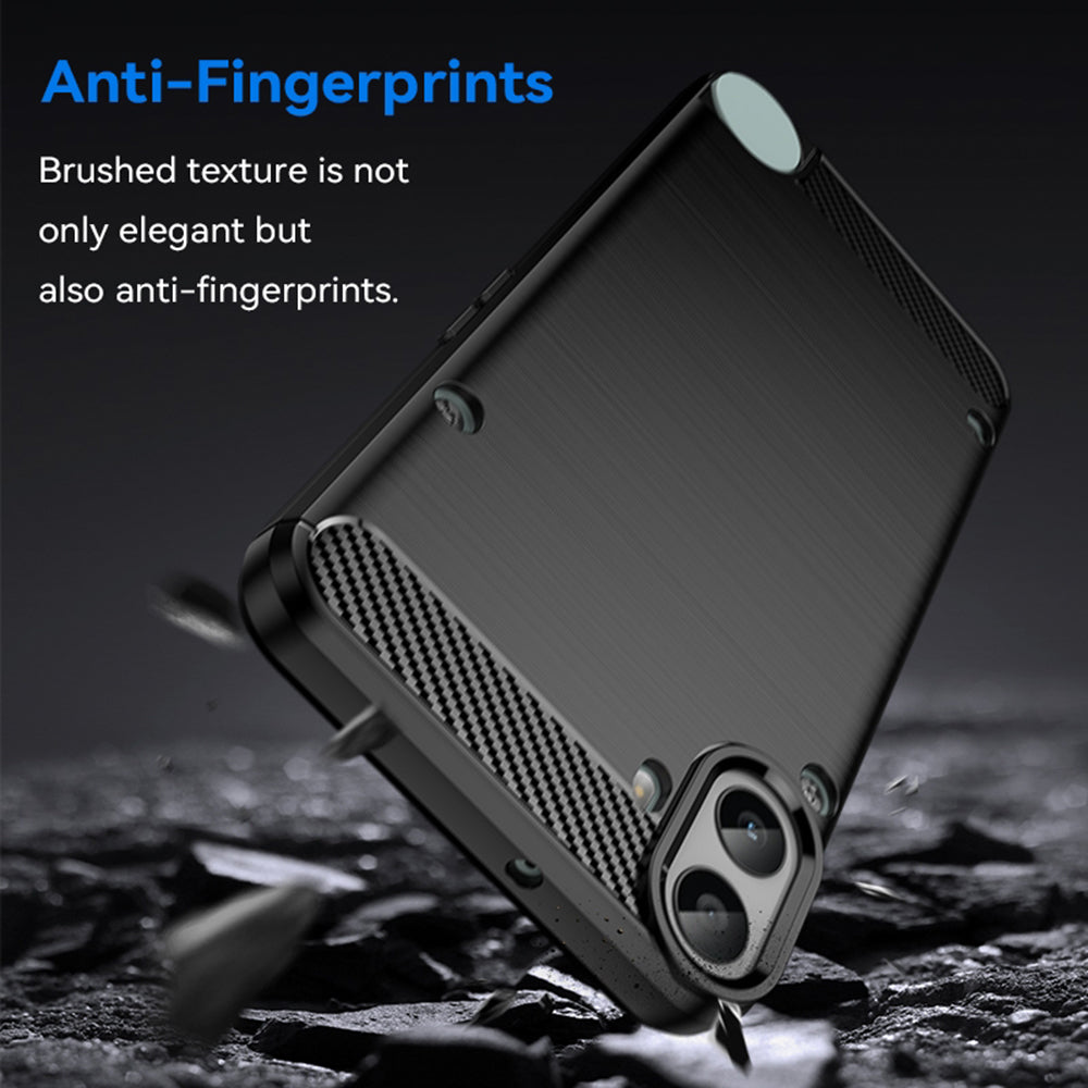 Husa pentru Nothing CMF Phone 1, Techsuit, Carbon, Neagra