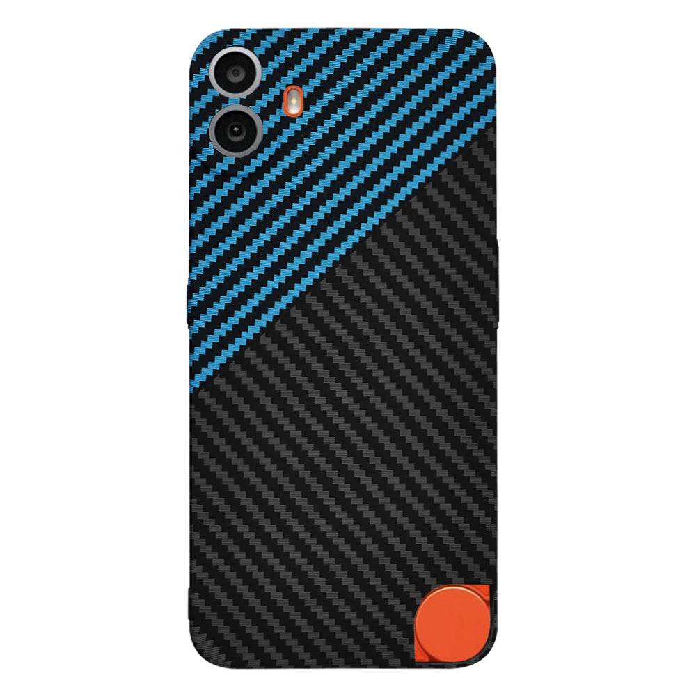 Husa pentru Nothing CMF Phone 1, Techsuit, Carbonite FiberShell, Neagra Bleu