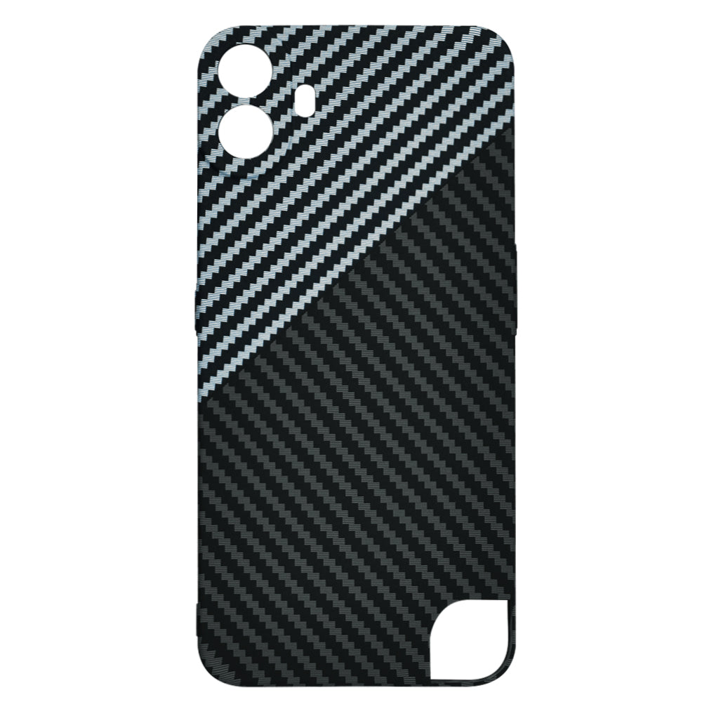 Husa pentru Nothing CMF Phone 1, Techsuit, Carbonite FiberShell, Neagra Gri