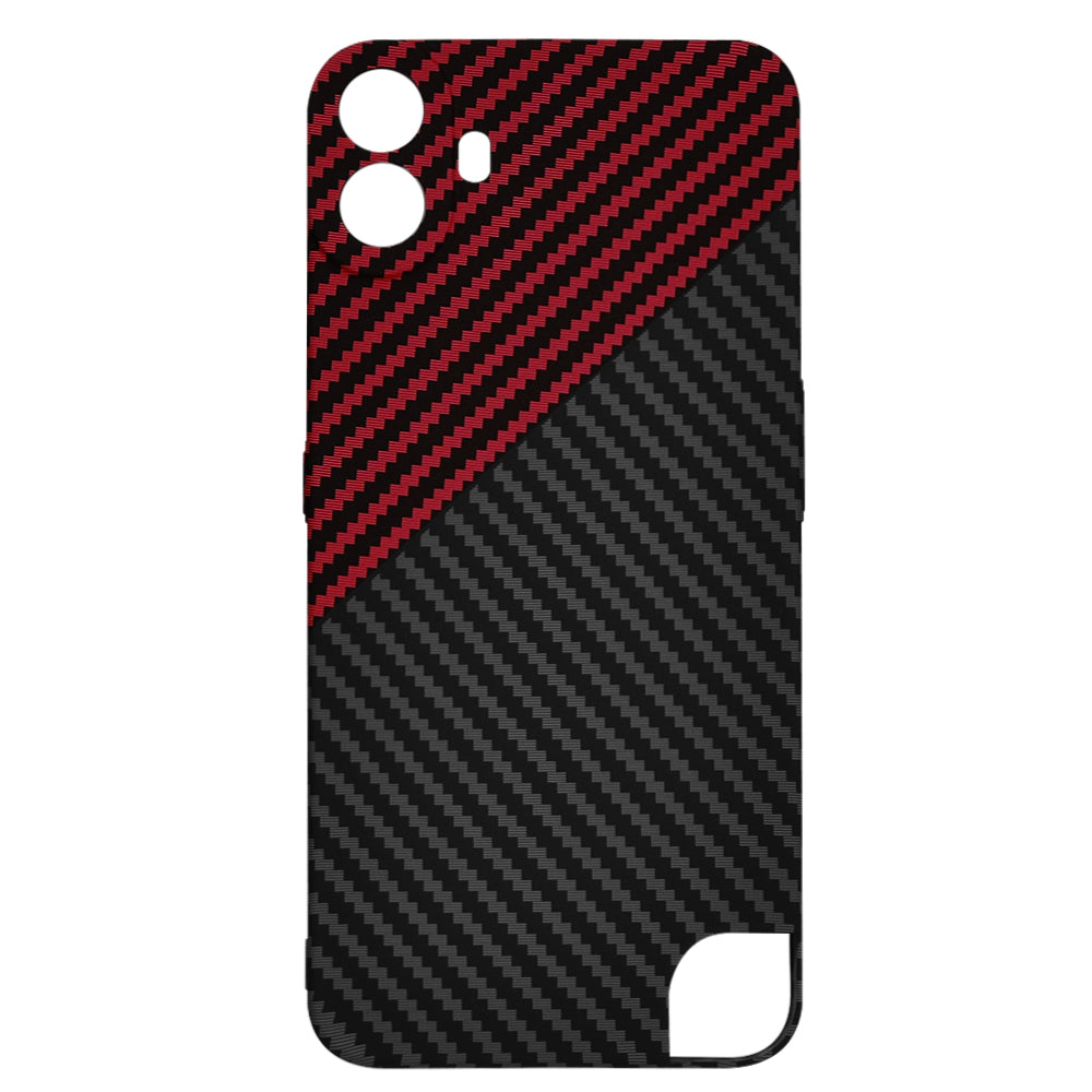 Husa pentru Nothing CMF Phone 1, Techsuit, Carbonite FiberShell, Neagra Rosie