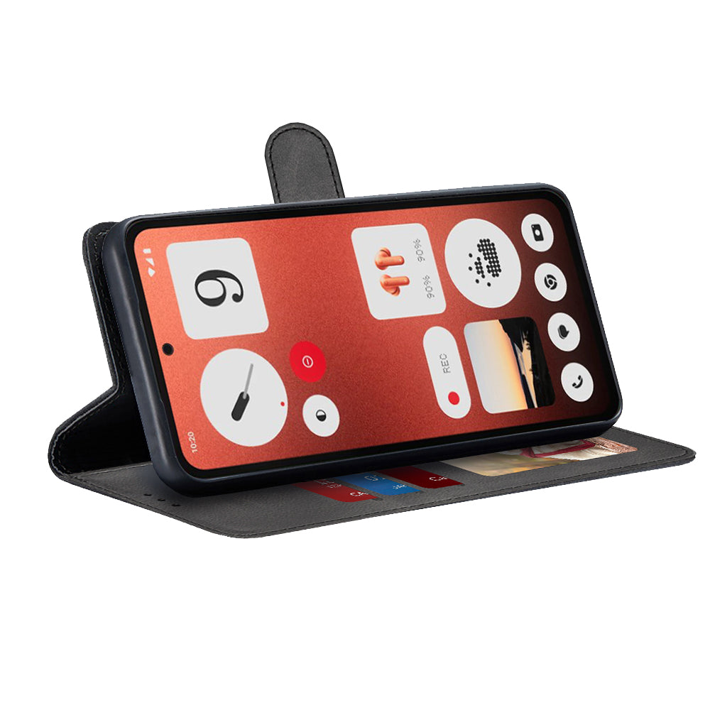 Husa pentru Nothing CMF Phone 1, Techsuit, Diary Book, Neagra