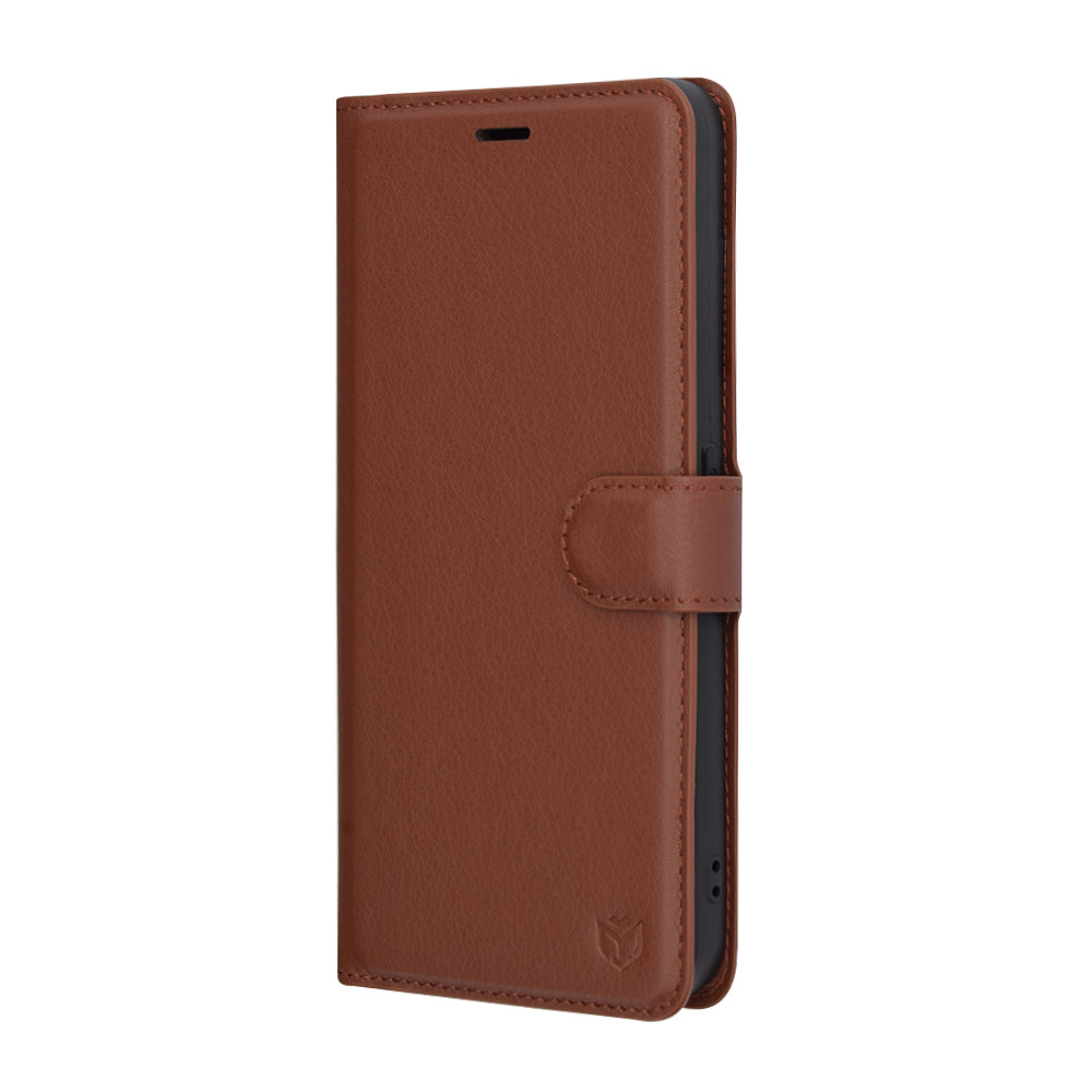 Husa pentru Nothing CMF Phone 1, Techsuit, Leather Folio, Maro
