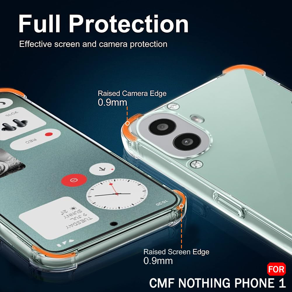 Husa pentru Nothing CMF Phone 1, Techsuit, Shockproof Clear, Transparenta