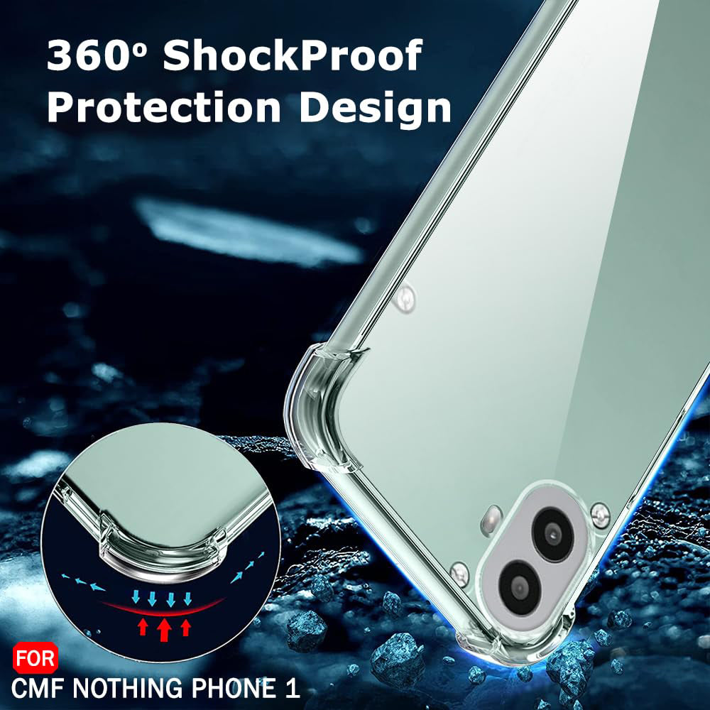 Husa pentru Nothing CMF Phone 1, Techsuit, Shockproof Clear, Transparenta
