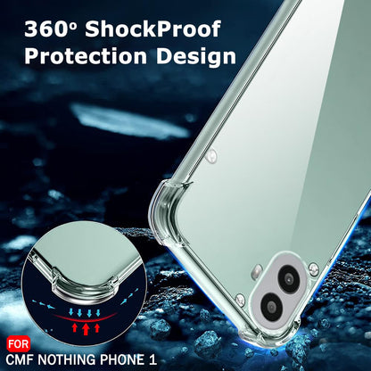Husa pentru Nothing CMF Phone 1, Techsuit, Shockproof Clear, Transparenta