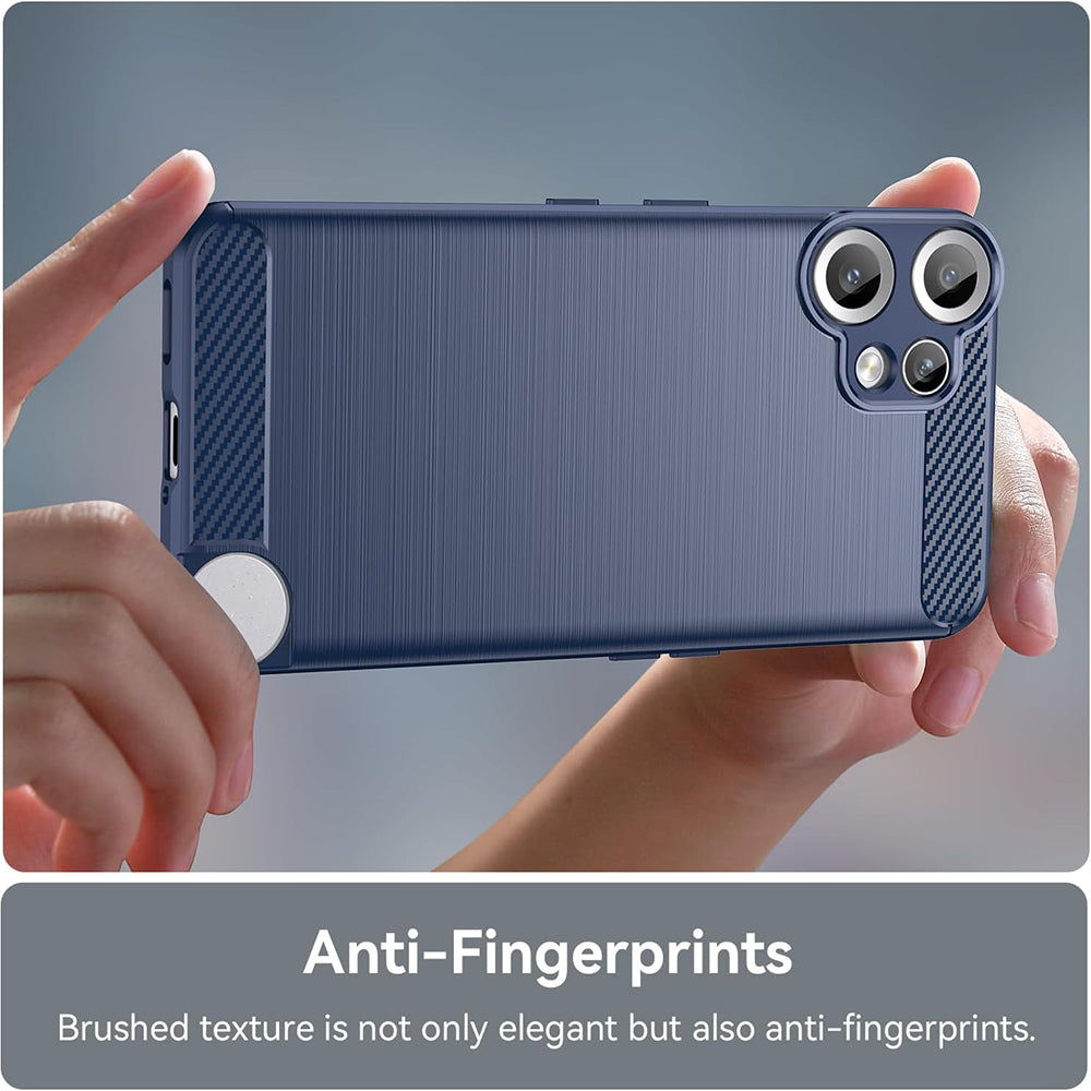 Husa pentru Nothing CMF Phone 2 Pro, Techsuit, Carbon, Albastra