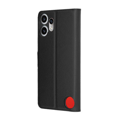 Husa pentru Nothing CMF Phone 2 Pro, Techsuit, Leather Folio, Neagra