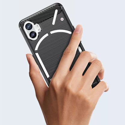 Husa pentru Nothing Phone (1), Techsuit, Carbon, Neagra